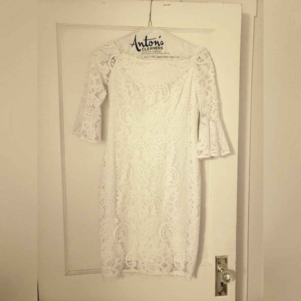 White Adrianna Papell size 4 dress